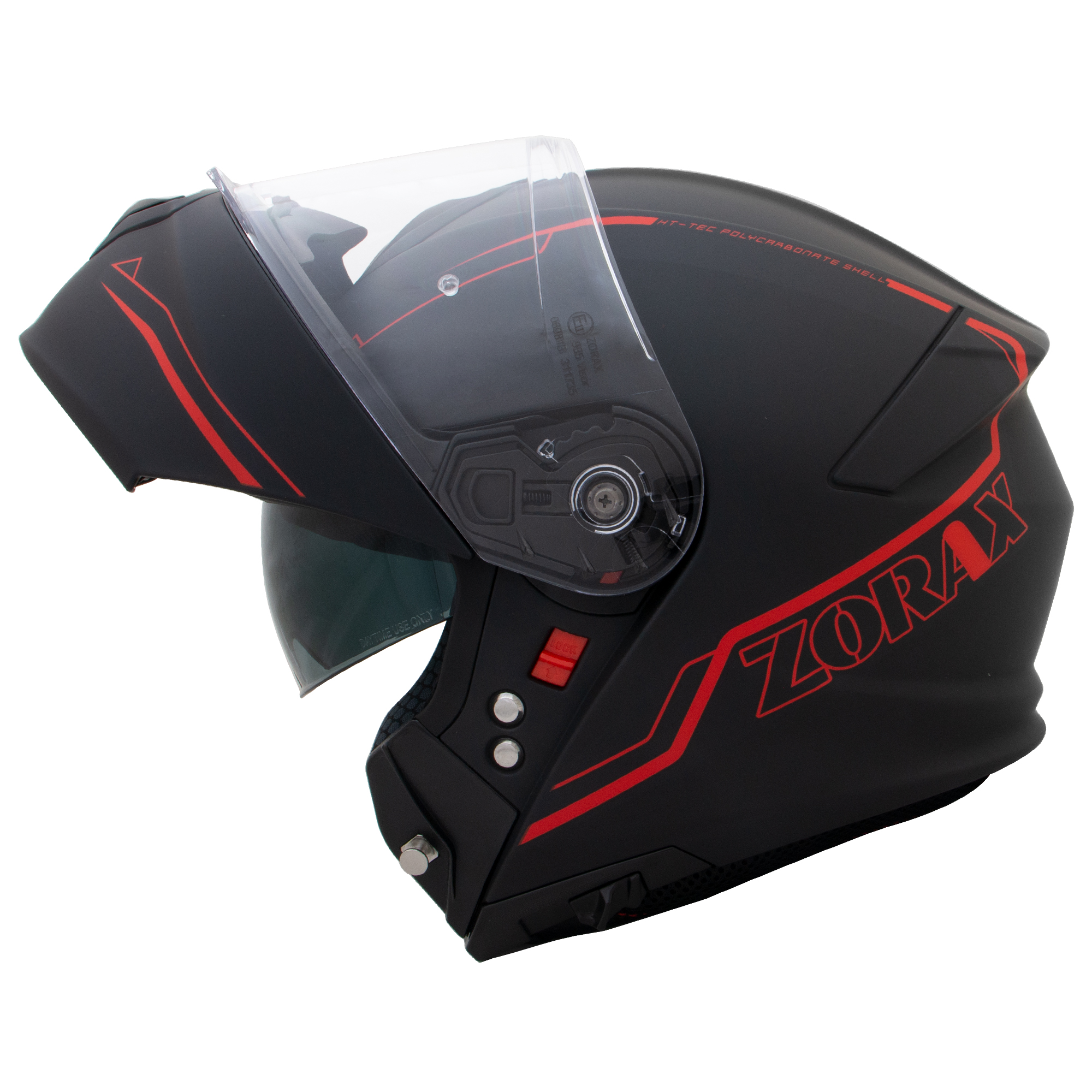 ZORAX ZOR-838 DVS Flip Up Front Motorbike Helmet Motorcycle Crash On Road Safe - Picture 39 of 44