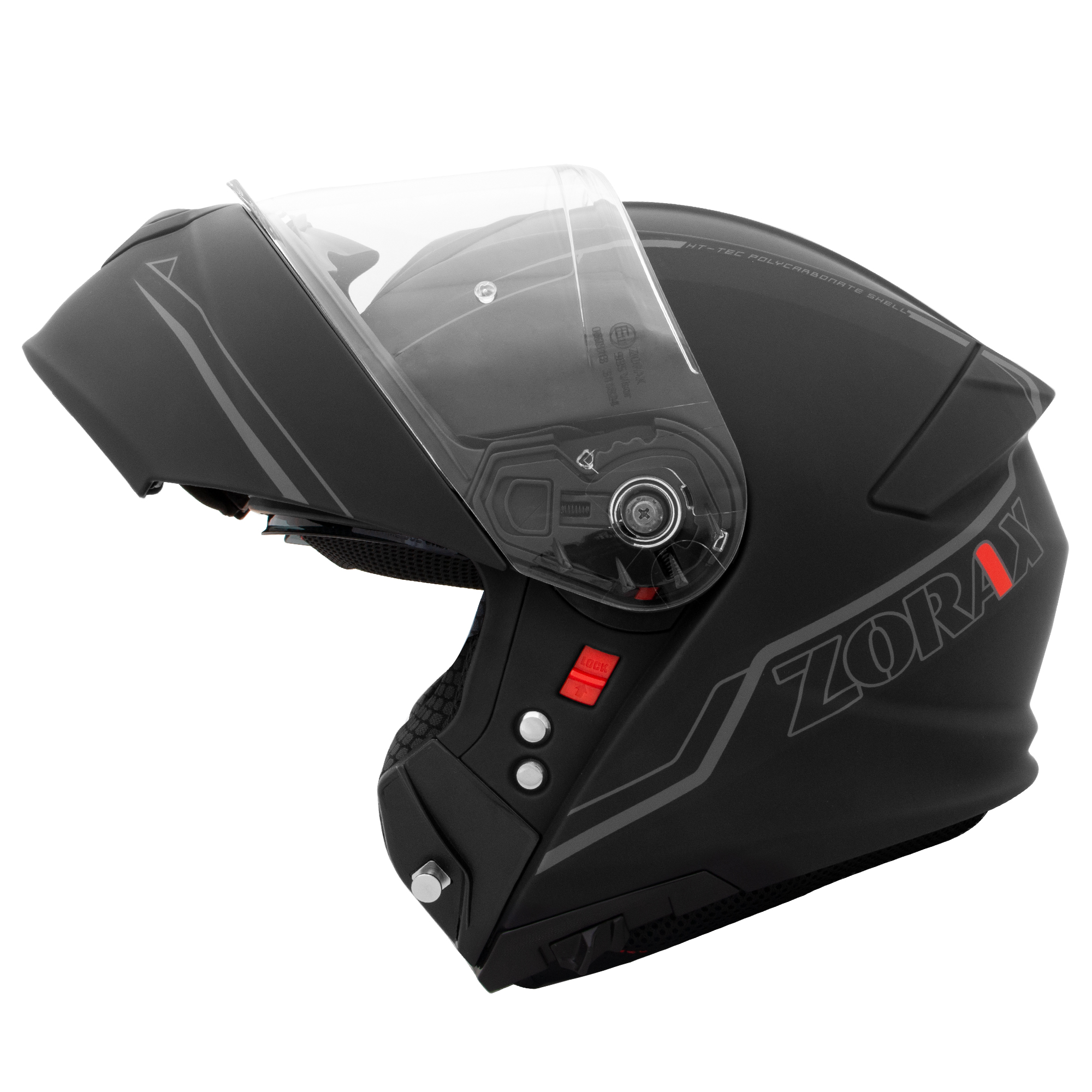 ZORAX ZOR-838 DVS Flip Up Front Motorbike Helmet Motorcycle Crash On Road Safe - Picture 31 of 44