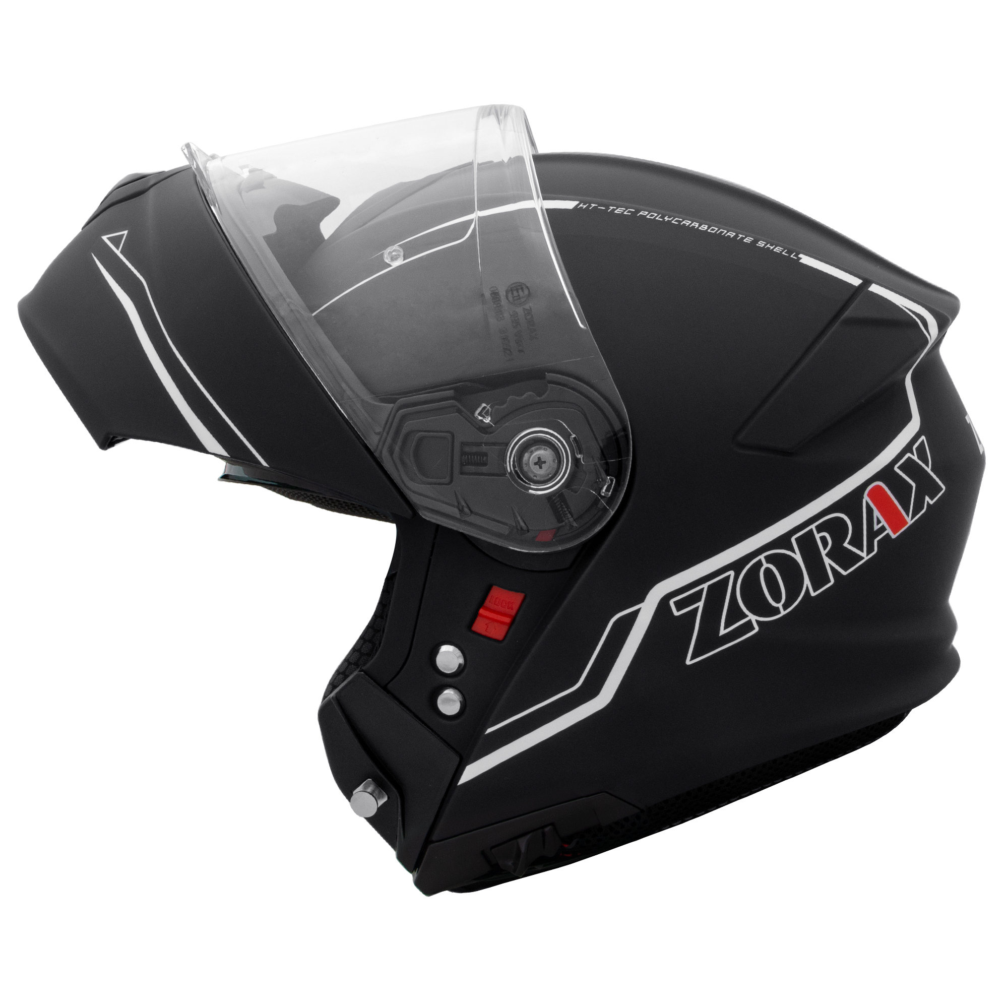 ZORAX ZOR-838 DVS Flip Up Front Motorbike Helmet Motorcycle Crash On Road Safe - Picture 34 of 44