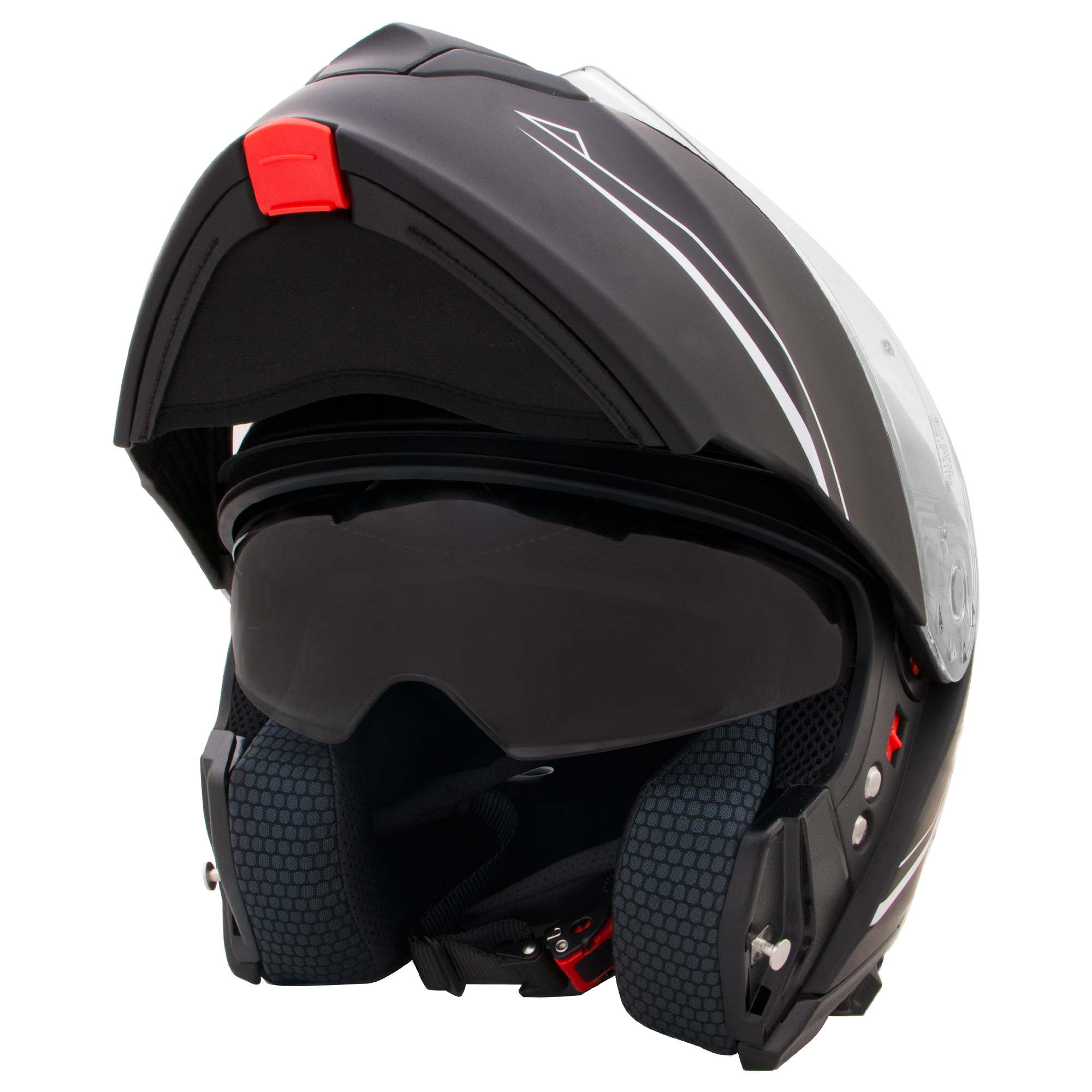 ZORAX ZOR-838 DVS Flip Up Front Motorbike Helmet Motorcycle Crash On Road Safe - Picture 35 of 44