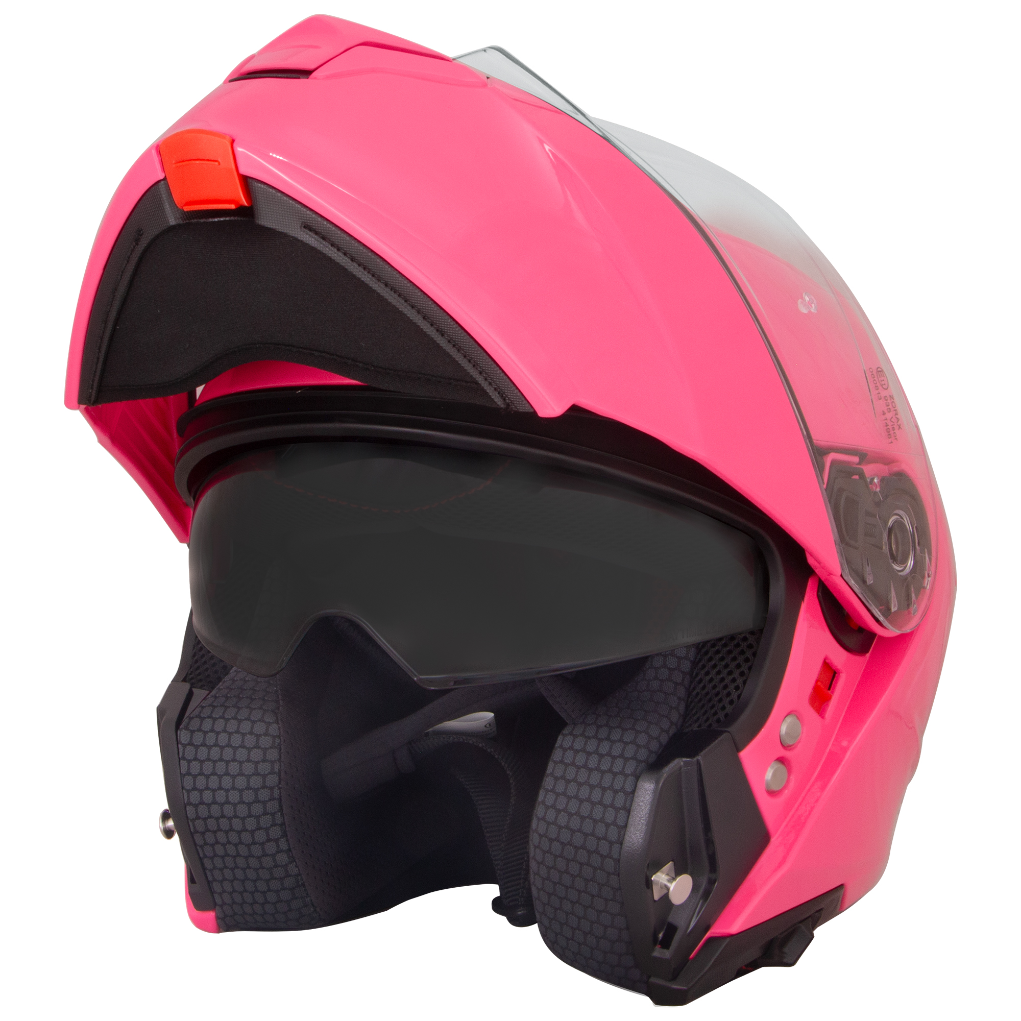 ZORAX ZOR-838 DVS Flip Up Front Motorbike Helmet Motorcycle Crash On Road Safe - Picture 26 of 44