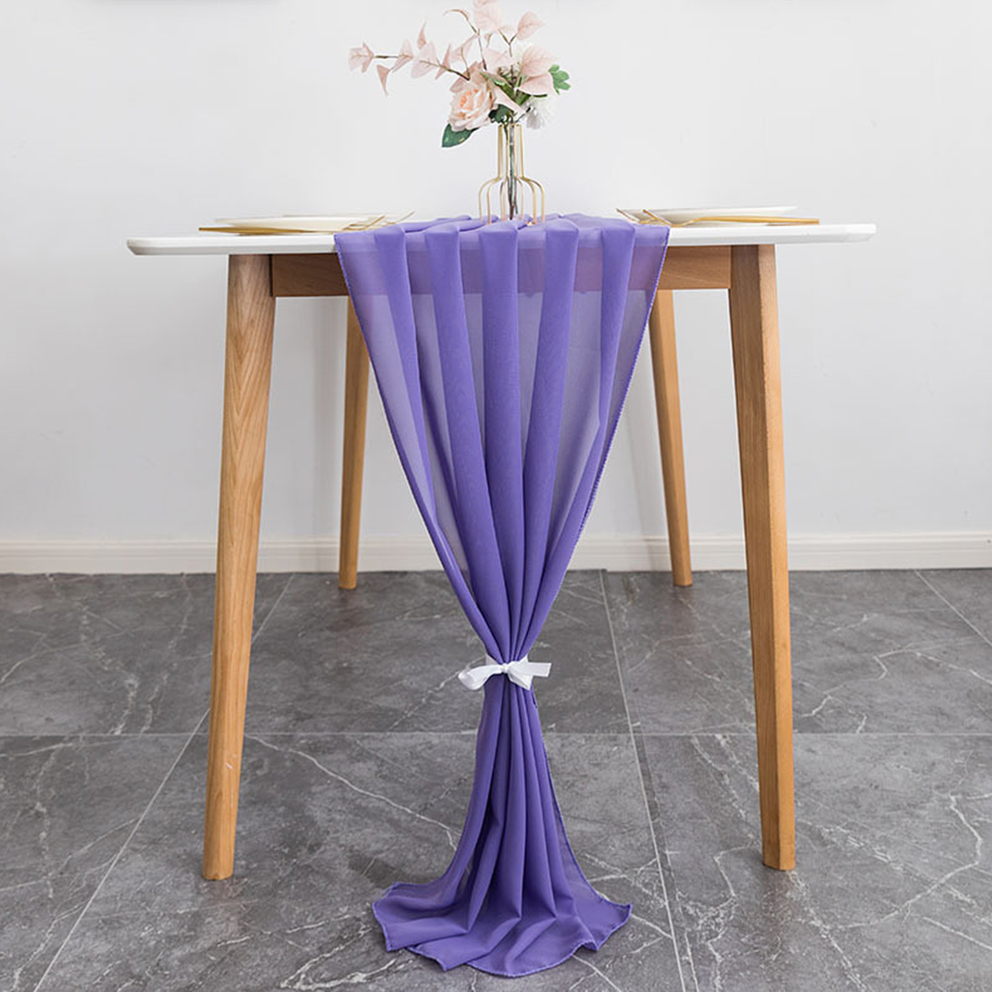 Time to Sparkle 70cmx300cm Chiffon Table Runner Romantic Wedding Xmas Party Swag