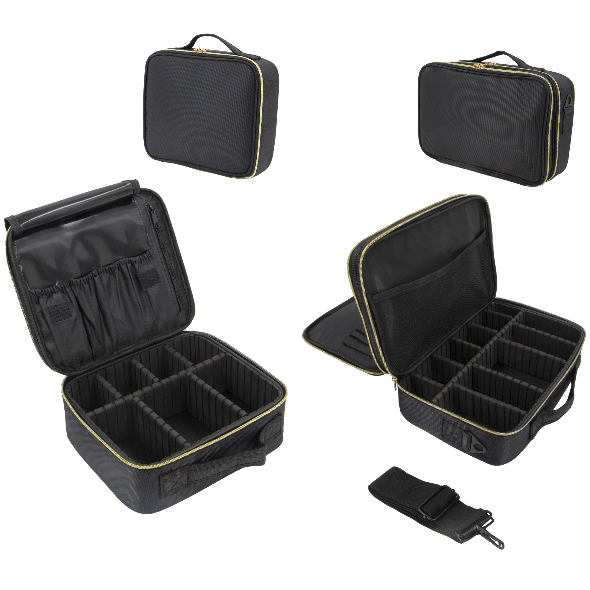 Time to Sparkle Vanity Case Beauty Makeup Travel Jewelry Cosmetic Bag Box Gift