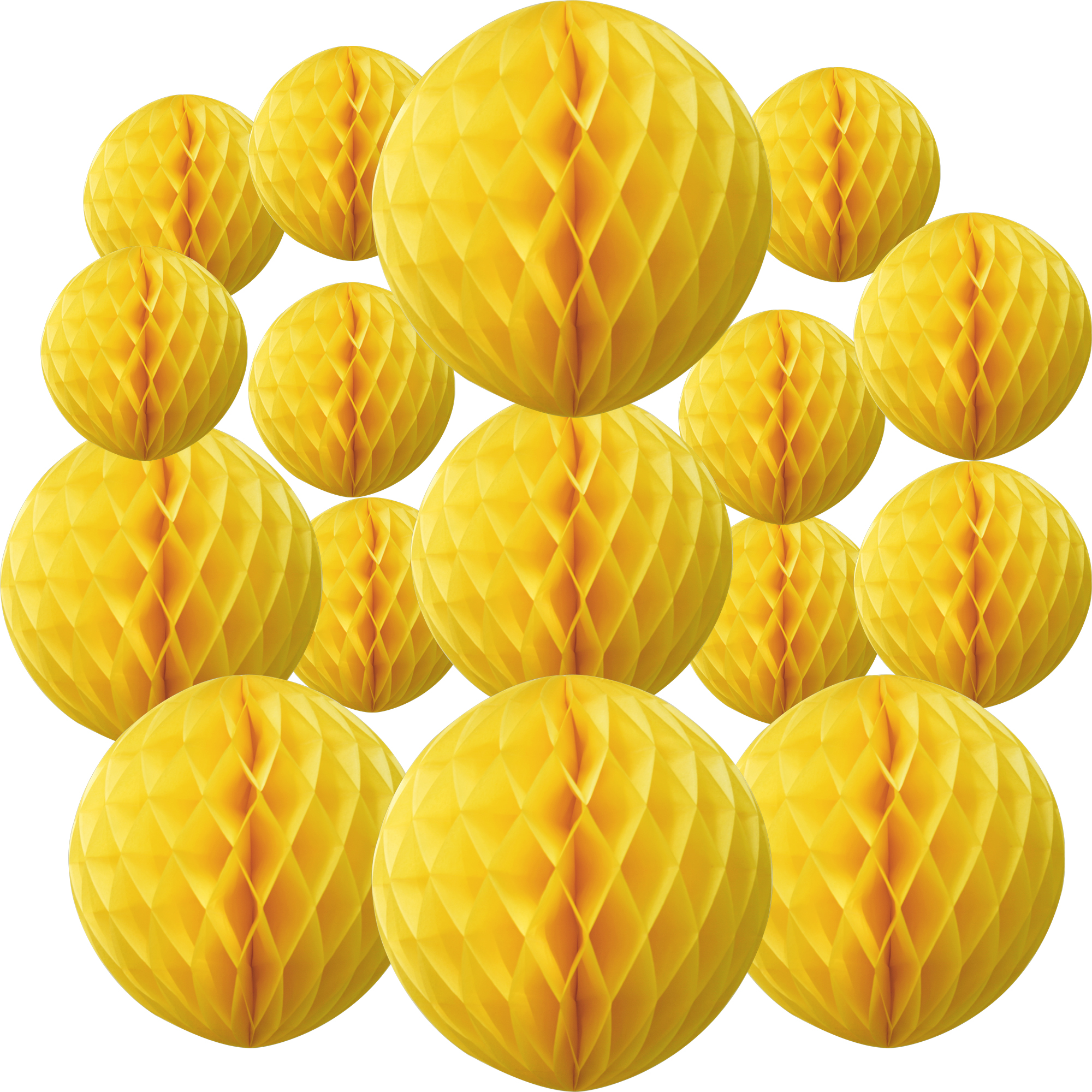 Time to Sparkle 16 PACK Tissue Paper Pompoms Round Paper Honeycomb Balls Hanging - Picture 19 of 28