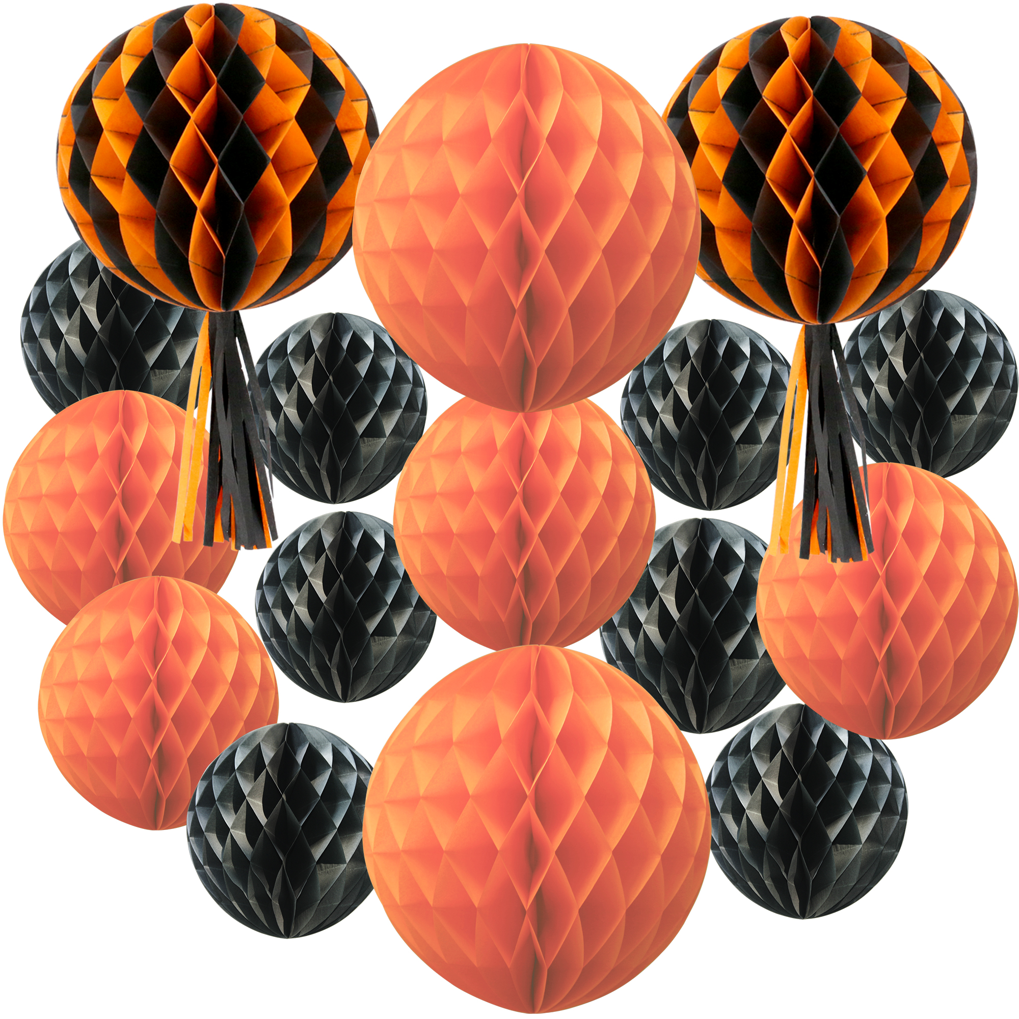 Time to Sparkle 16 PACK Tissue Paper Pompoms Round Paper Honeycomb Balls Hanging - Picture 28 of 28