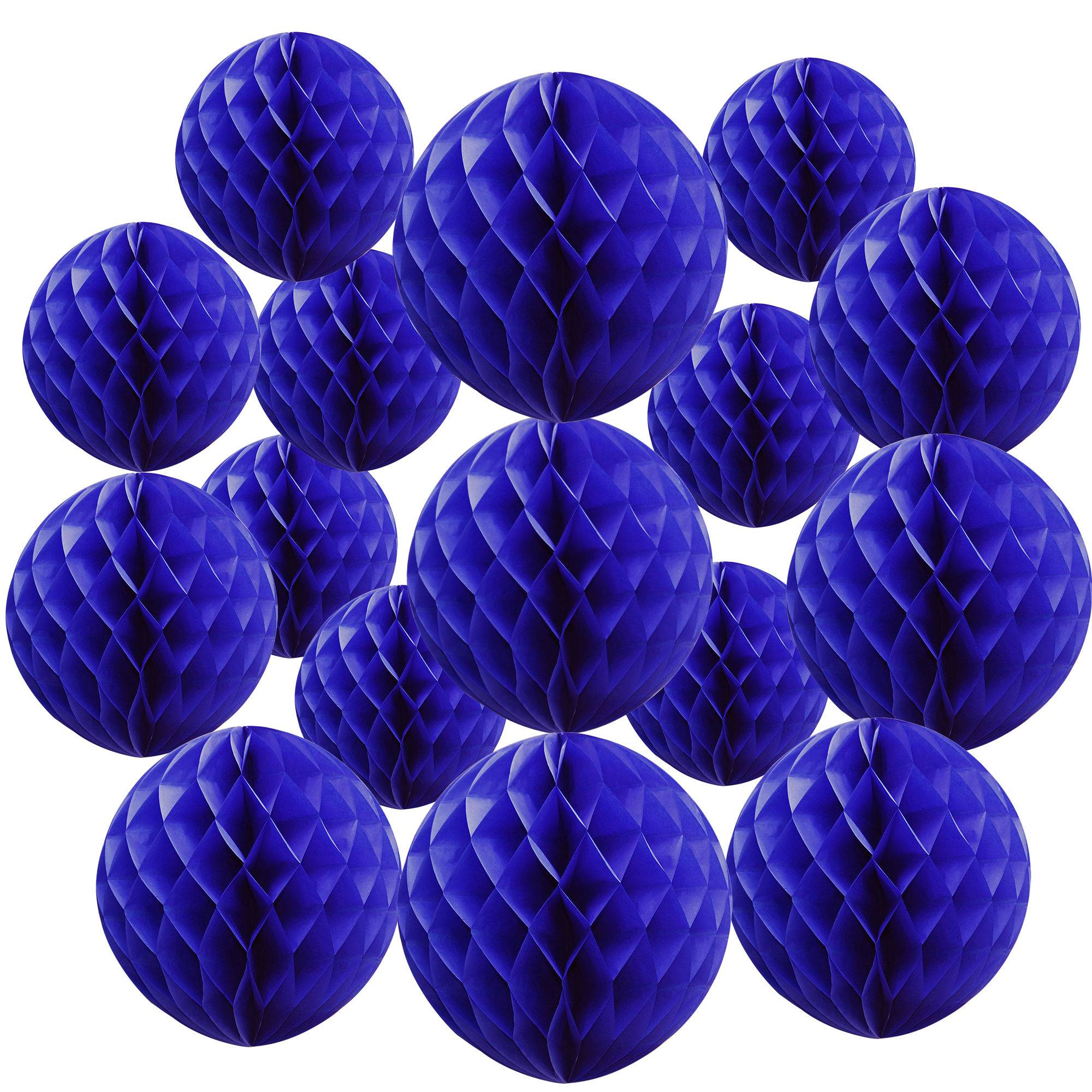 Time to Sparkle 16 PACK Tissue Paper Pompoms Round Paper Honeycomb Balls Hanging - Picture 24 of 28
