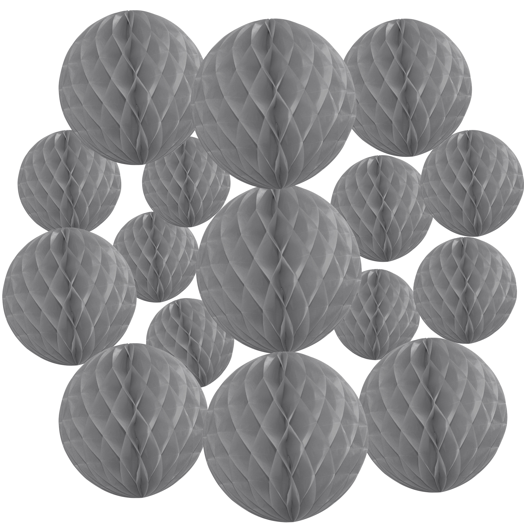 Time to Sparkle 16 PACK Tissue Paper Pompoms Round Paper Honeycomb Balls Hanging - Picture 25 of 28