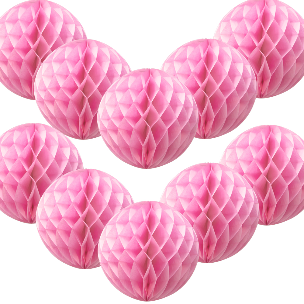 Time to Sparkle 10PCS 4 - 14 inch Hanging Honeycomb Balls Paper Lanterns Wedding - Picture 8 of 15