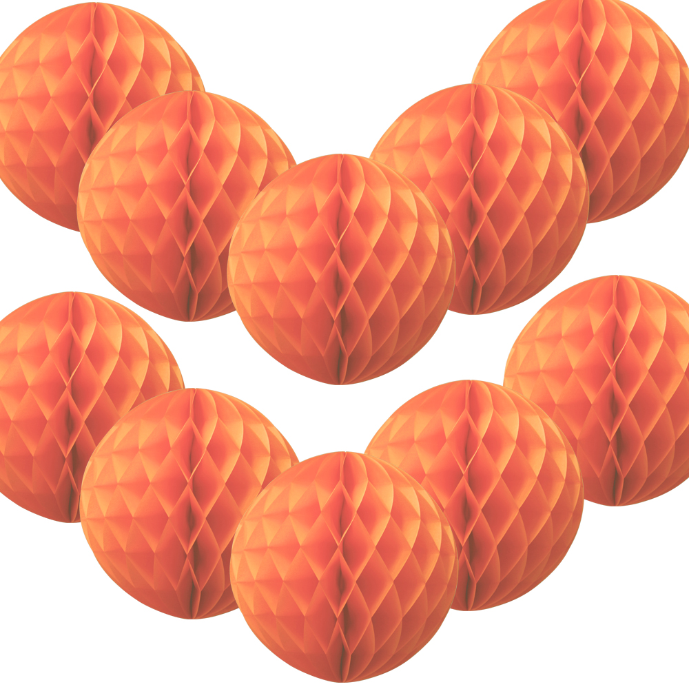 Time to Sparkle 10PCS 4 - 14 inch Hanging Honeycomb Balls Paper Lanterns Wedding - Picture 11 of 15