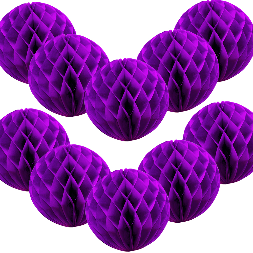 Time to Sparkle 10PCS 4 - 14 inch Hanging Honeycomb Balls Paper Lanterns Wedding - Picture 15 of 15