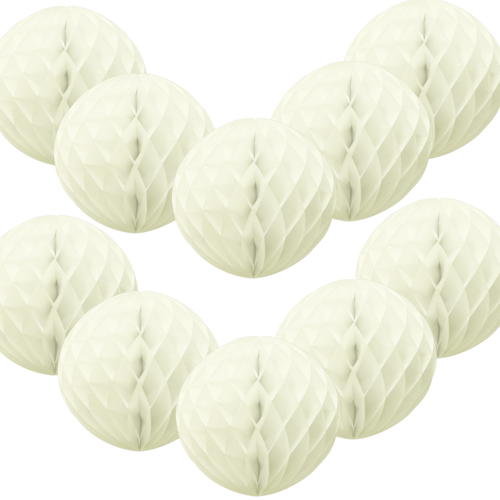 Time to Sparkle 10PCS 4 - 14 inch Hanging Honeycomb Balls Paper Lanterns Wedding - Picture 13 of 15