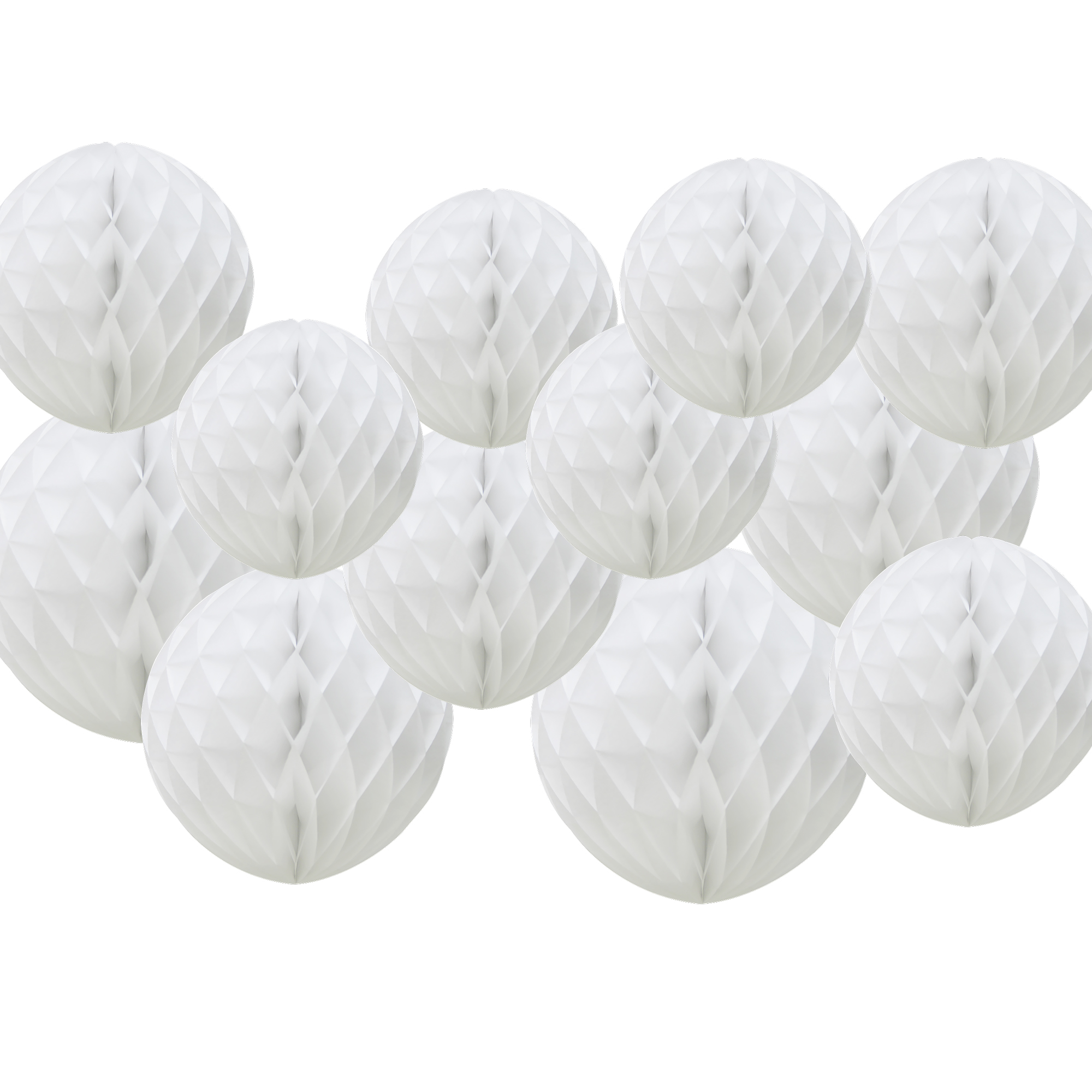 Time to Sparkle 12 Mixed Sizes PAPER HONEYCOMB BALLS Tissue Wedding Party Decor - Picture 22 of 23