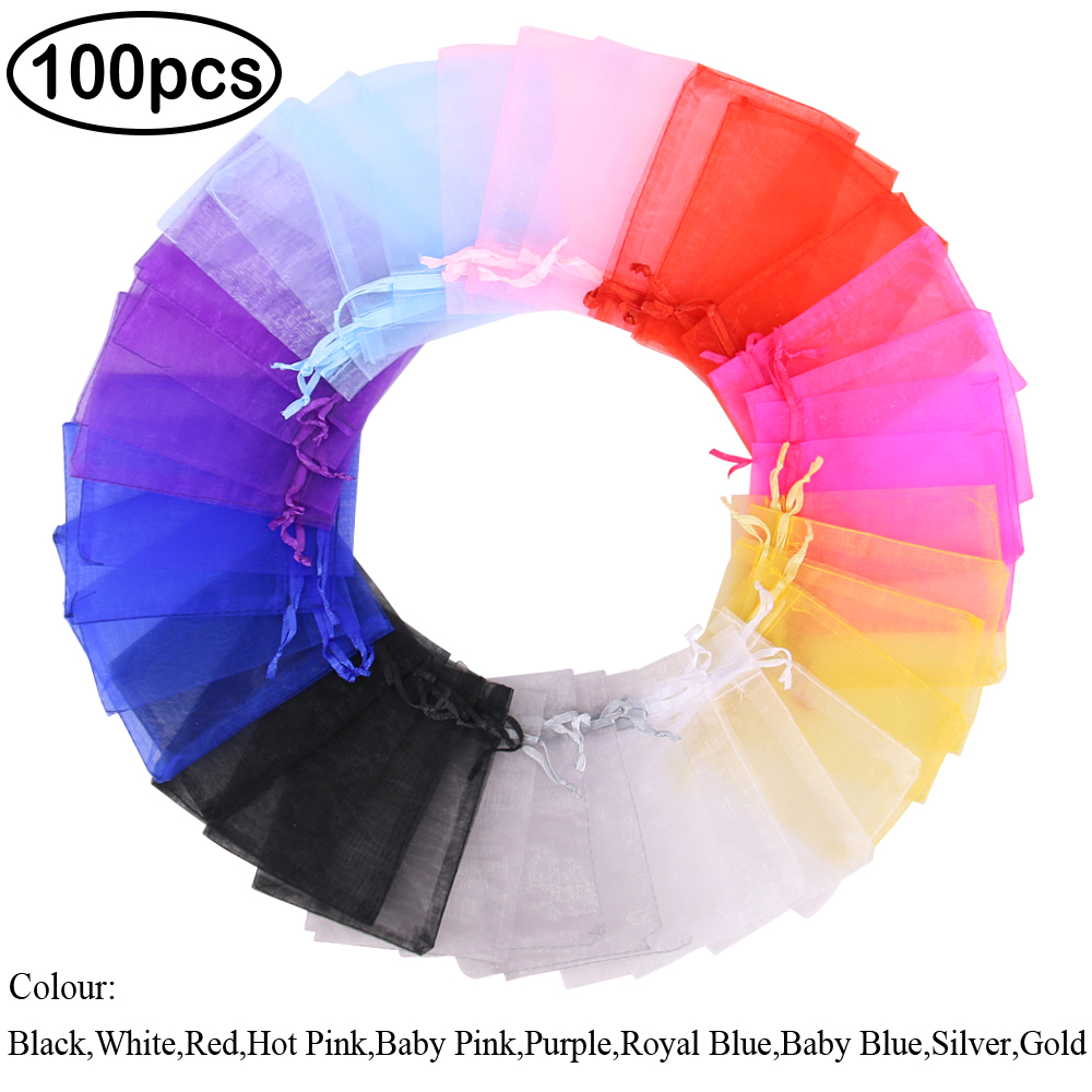 Time to Sparkle 25/50/100PCS ORGANZA GIFT BAGS Wedding Party Favour Jewellery - Picture 7 of 18