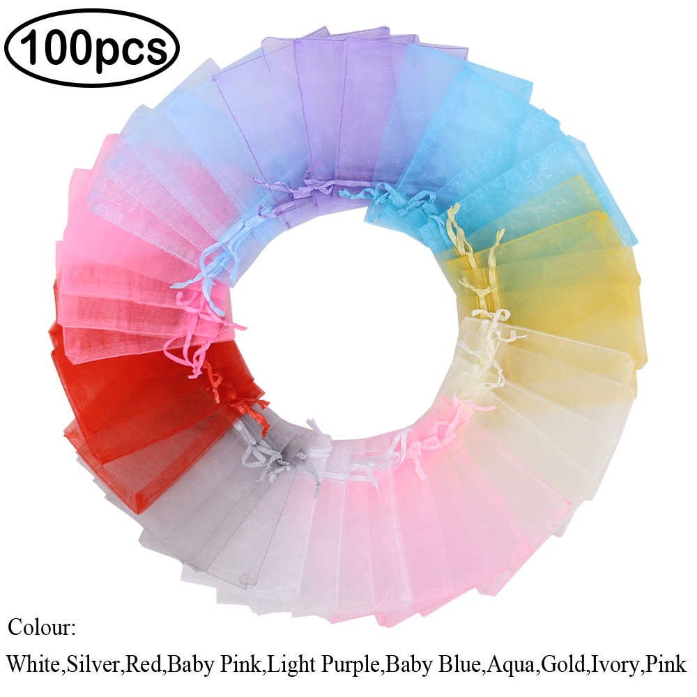 Time to Sparkle 25/50/100PCS ORGANZA GIFT BAGS Wedding Party Favour Jewellery - Picture 8 of 18