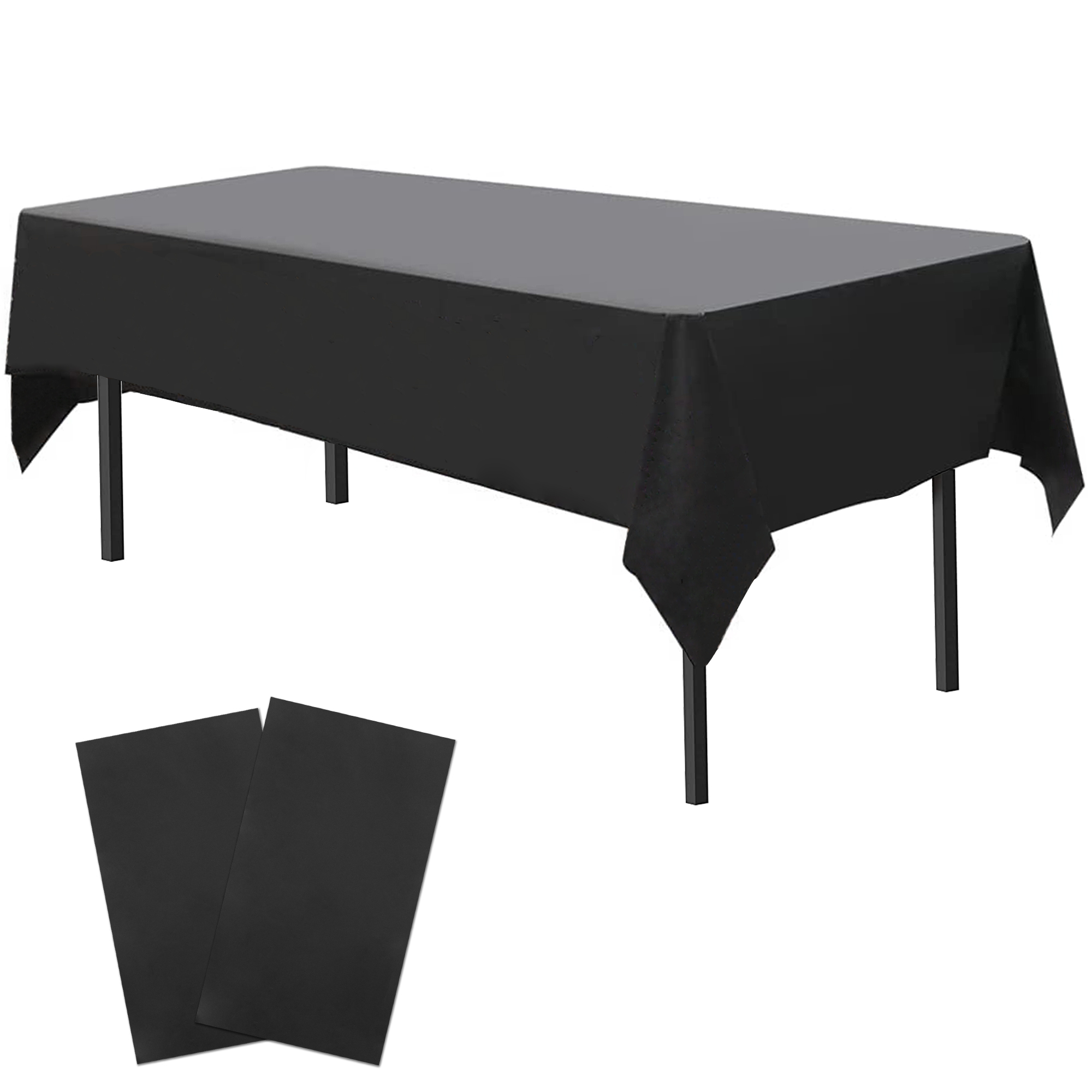 Time to Sparkle 2 PCS 54 x108 inch Plastic Table Cloth Rectangle Colourful Cover - Picture 20 of 36