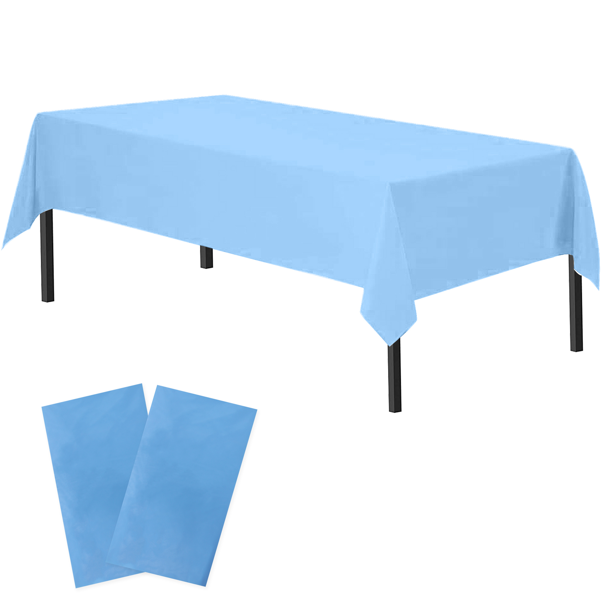 Time to Sparkle 2 PCS 54 x108 inch Plastic Table Cloth Rectangle Colourful Cover - Picture 25 of 36