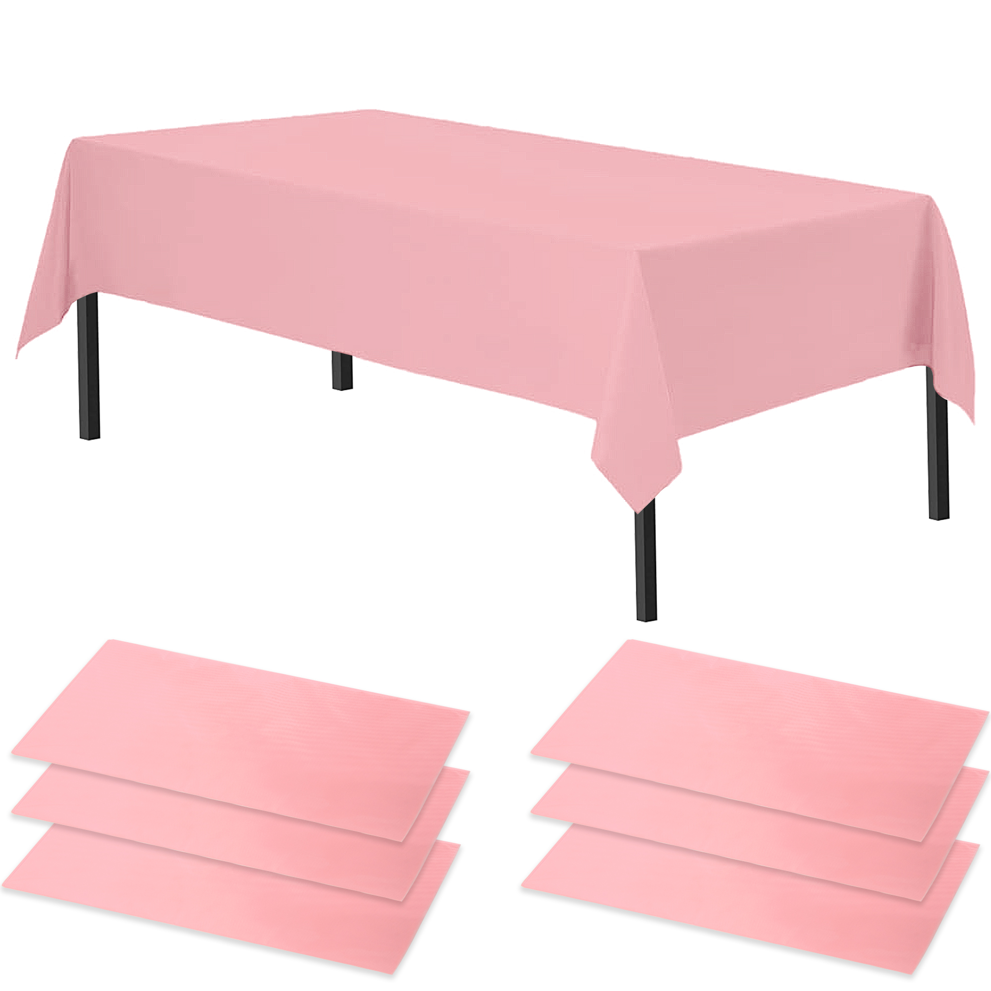 Time to Sparkle 6 PCS 54 x108 inch Plastic Table Cloth Covers Colourful Wedding - Picture 31 of 36