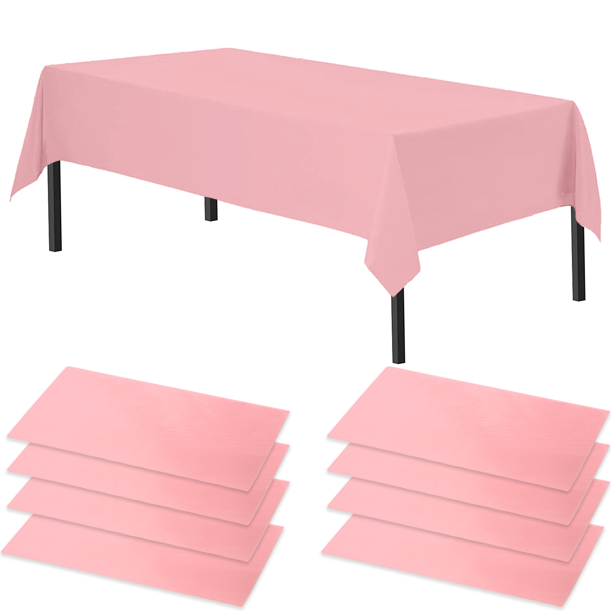 Time to Sparkle 8 PCS 54 x108 inch Plastic Table Cloth Covers Colourful Wedding - Picture 28 of 36