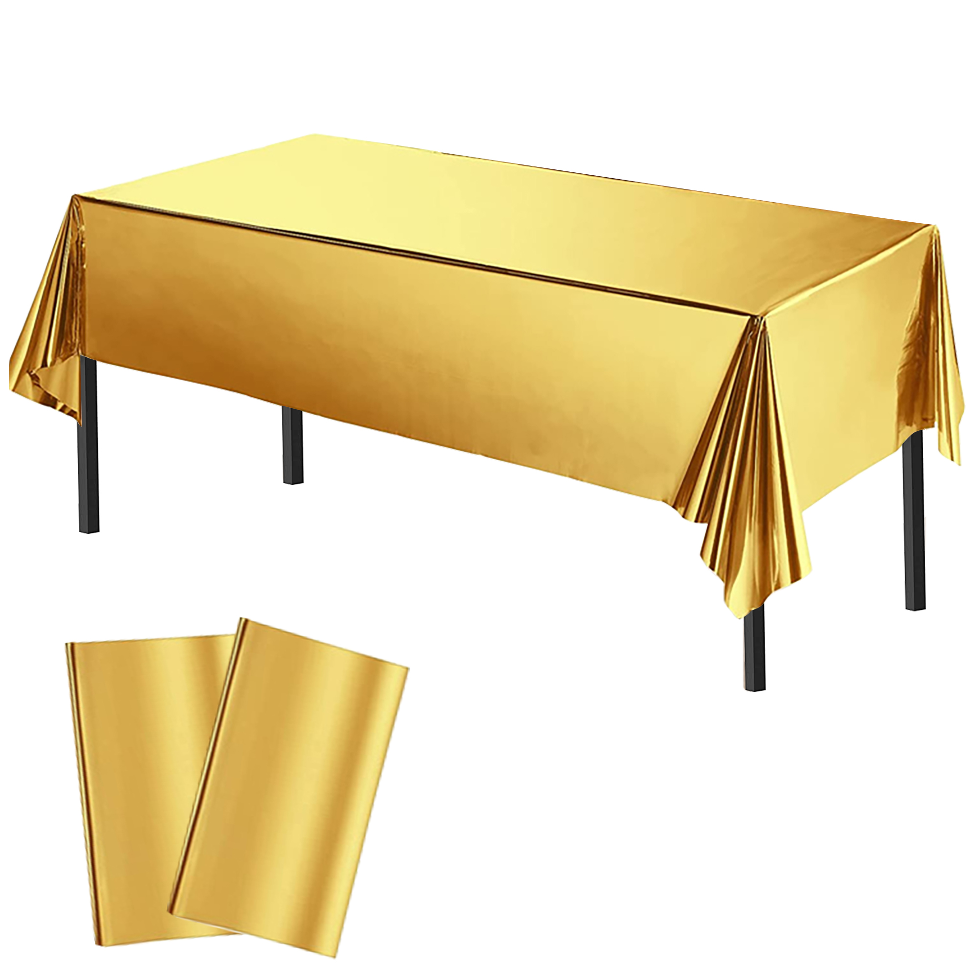 Time to Sparkle 2 PCS 54 x108 inch Plastic Table Cloth Rectangle Colourful Cover - Picture 27 of 36