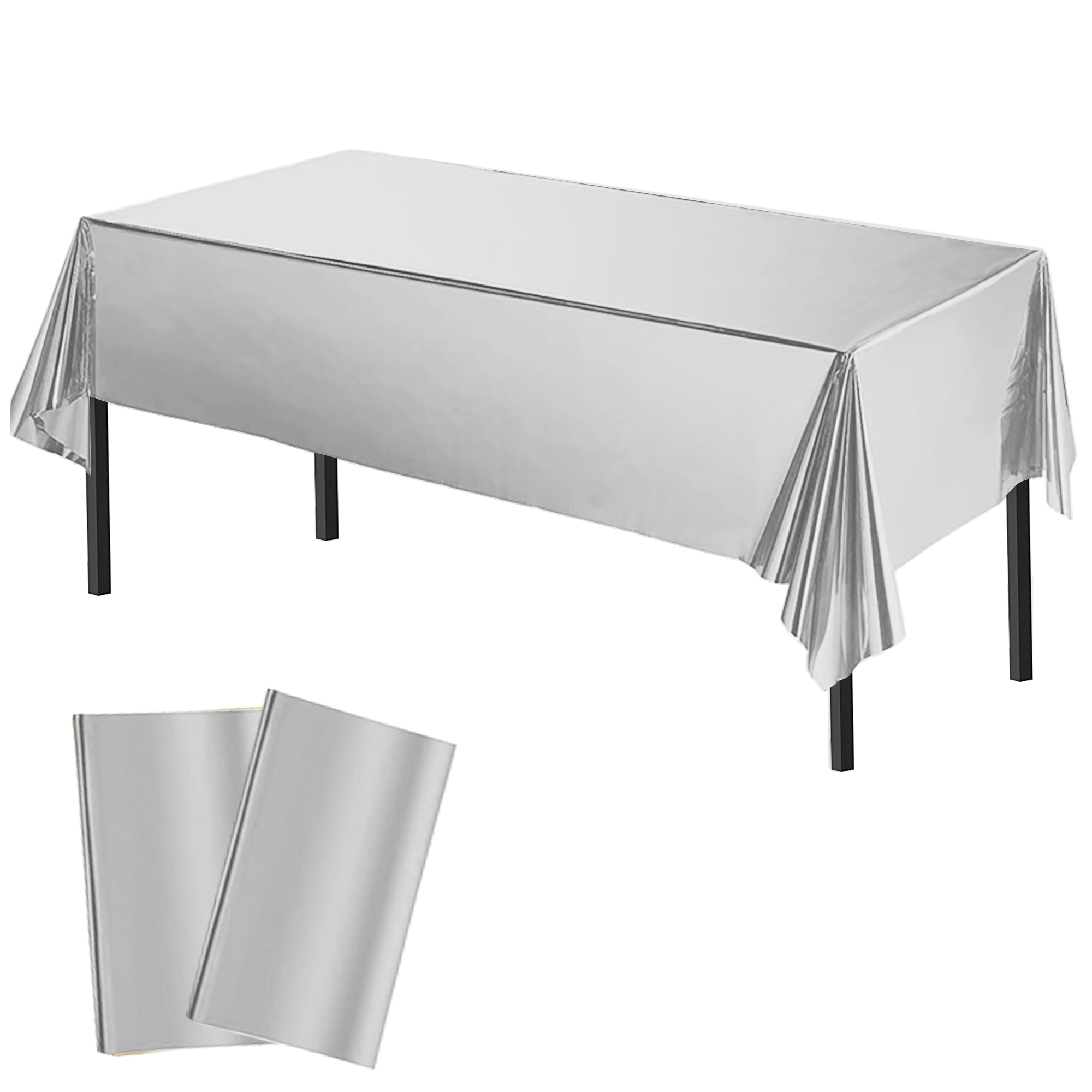 Time to Sparkle 2 PCS 54 x108 inch Plastic Table Cloth Rectangle Colourful Cover - Picture 29 of 36