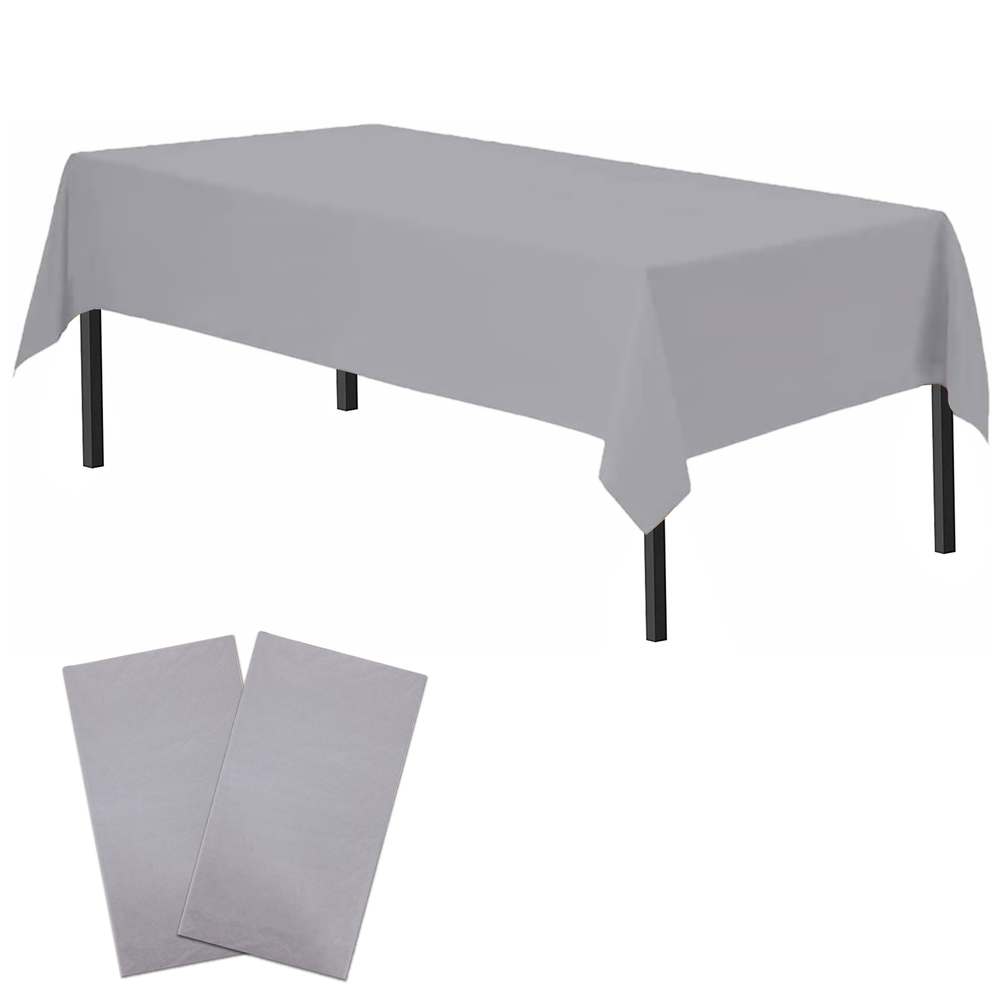 Time to Sparkle 2 PCS 54 x108 inch Plastic Table Cloth Rectangle Colourful Cover - Picture 21 of 36