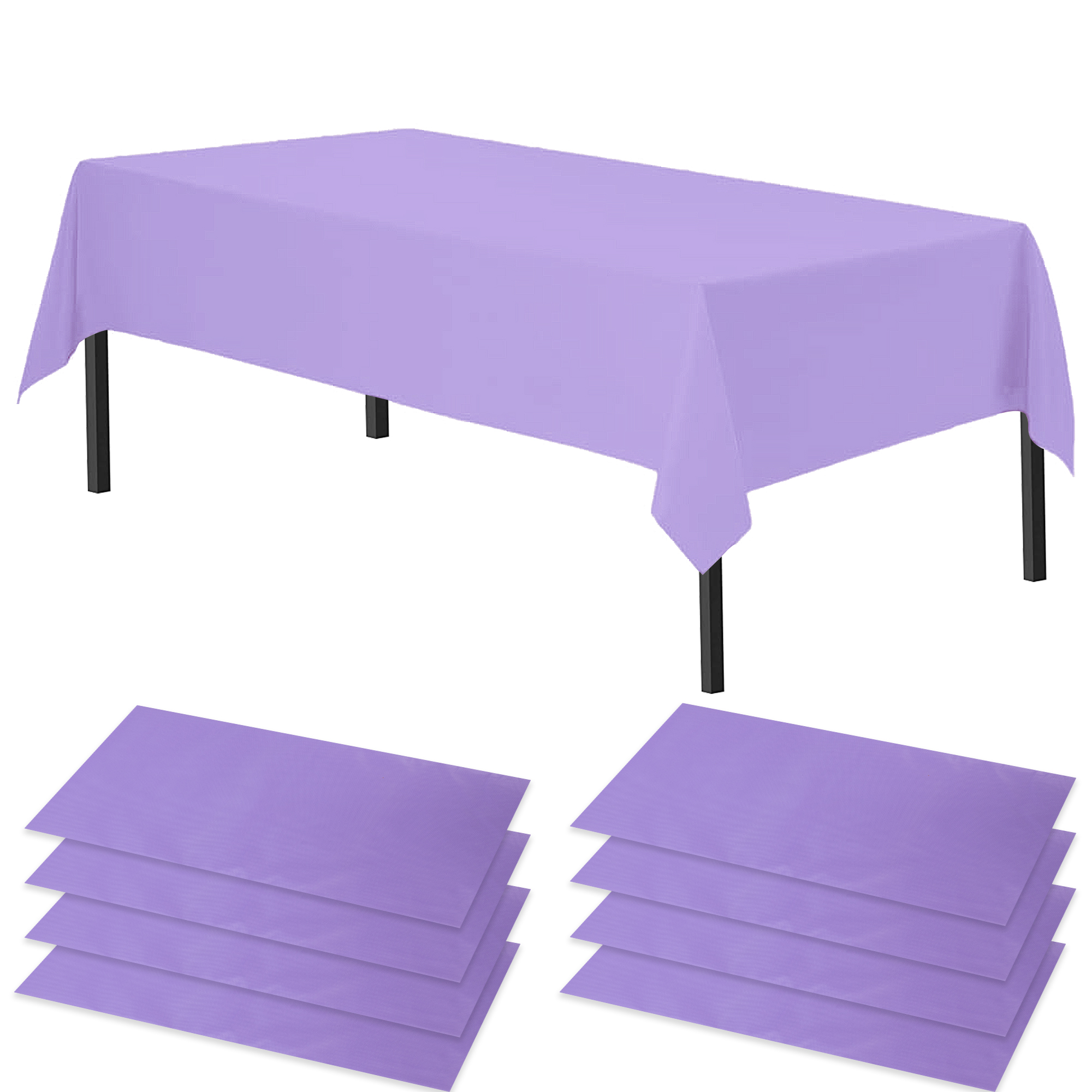Time to Sparkle 8 PCS 54 x108 inch Plastic Table Cloth Covers Colourful Wedding - Picture 32 of 36