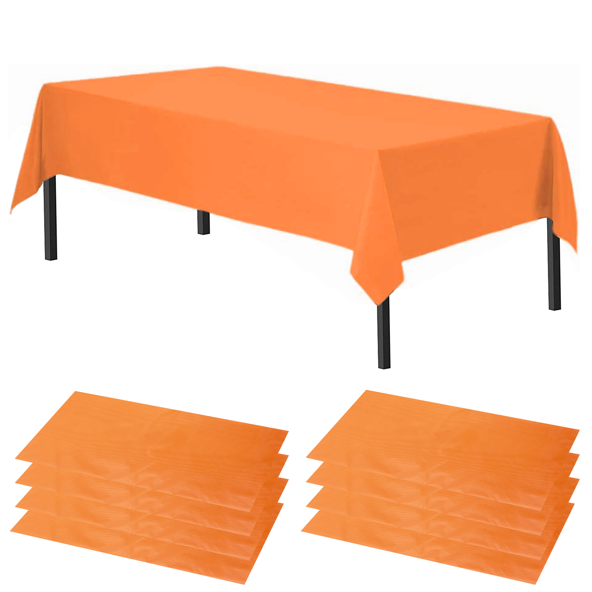 Time to Sparkle 8 PCS 54 x108 inch Plastic Table Cloth Covers Colourful Wedding - Picture 33 of 36