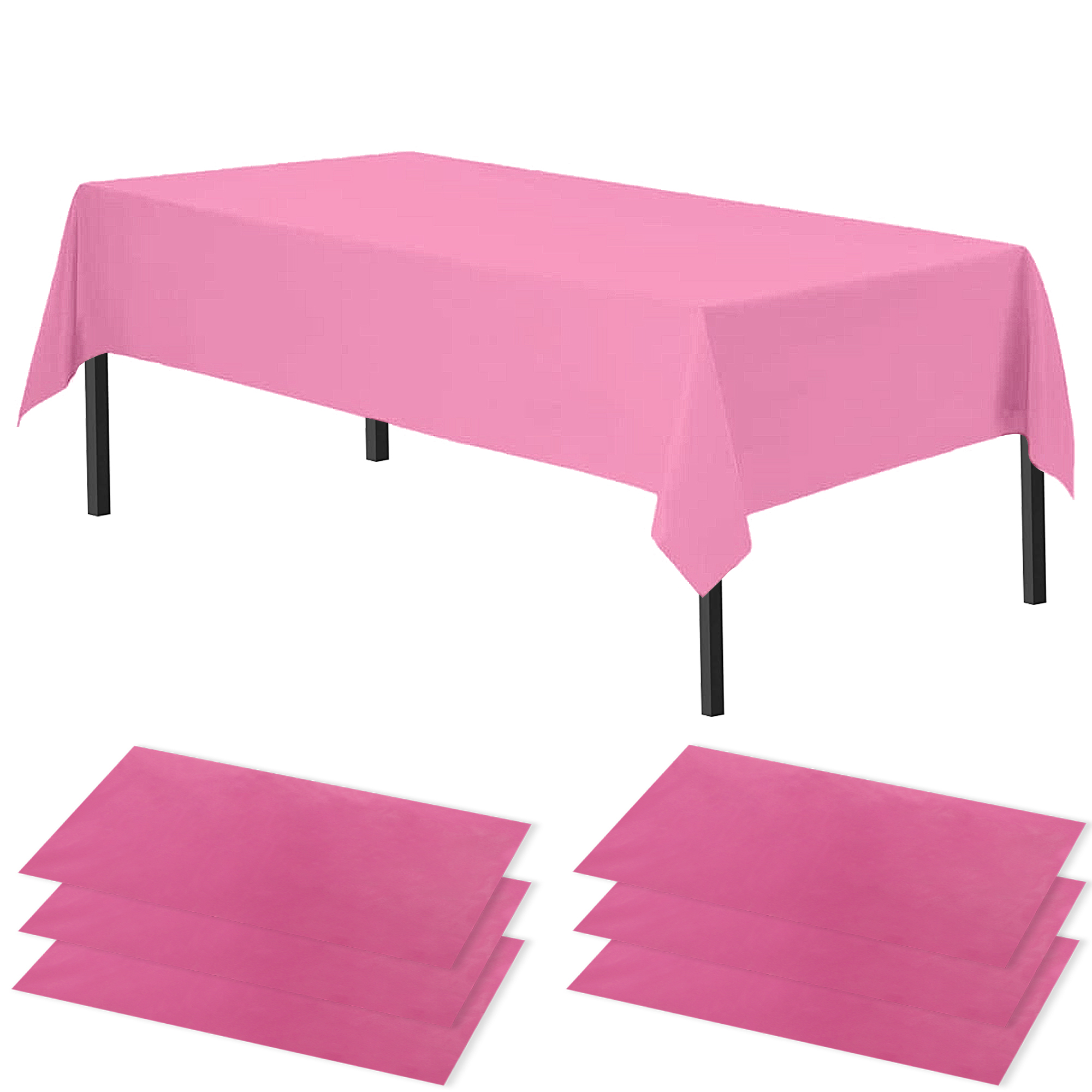 Time to Sparkle 6 PCS 54 x108 inch Plastic Table Cloth Covers Colourful Wedding - Picture 23 of 36