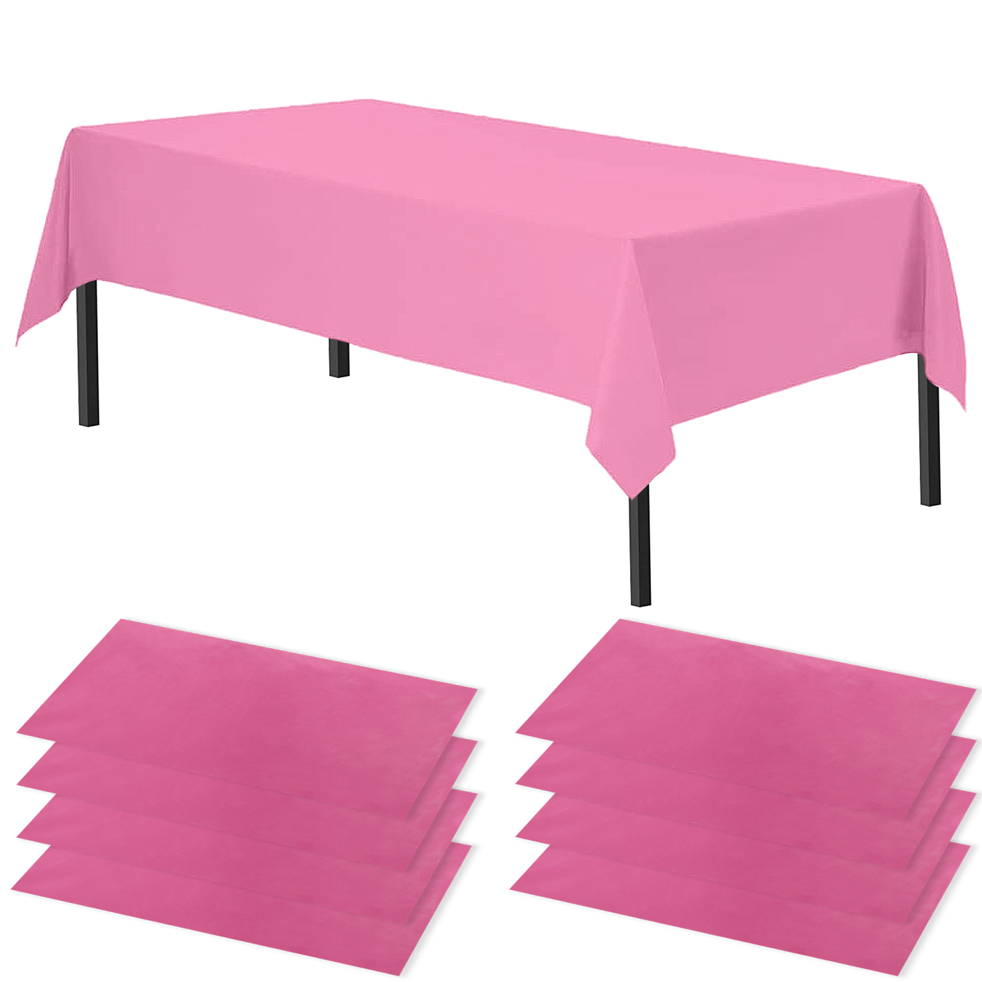 Time to Sparkle 8 PCS 54 x108 inch Plastic Table Cloth Covers Colourful Wedding - Picture 23 of 36