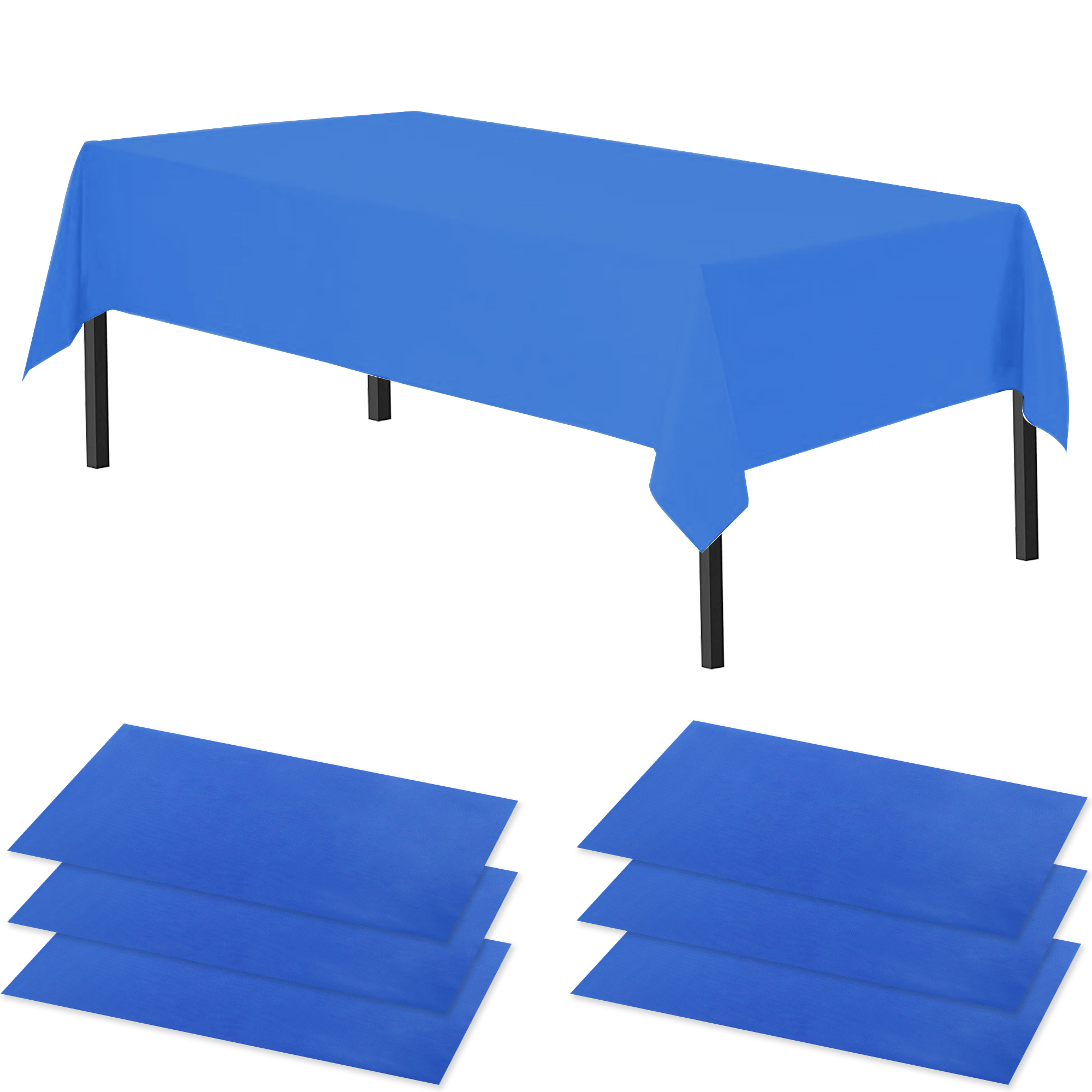 Time to Sparkle 6 PCS 54 x108 inch Plastic Table Cloth Covers Colourful Wedding - Picture 24 of 36