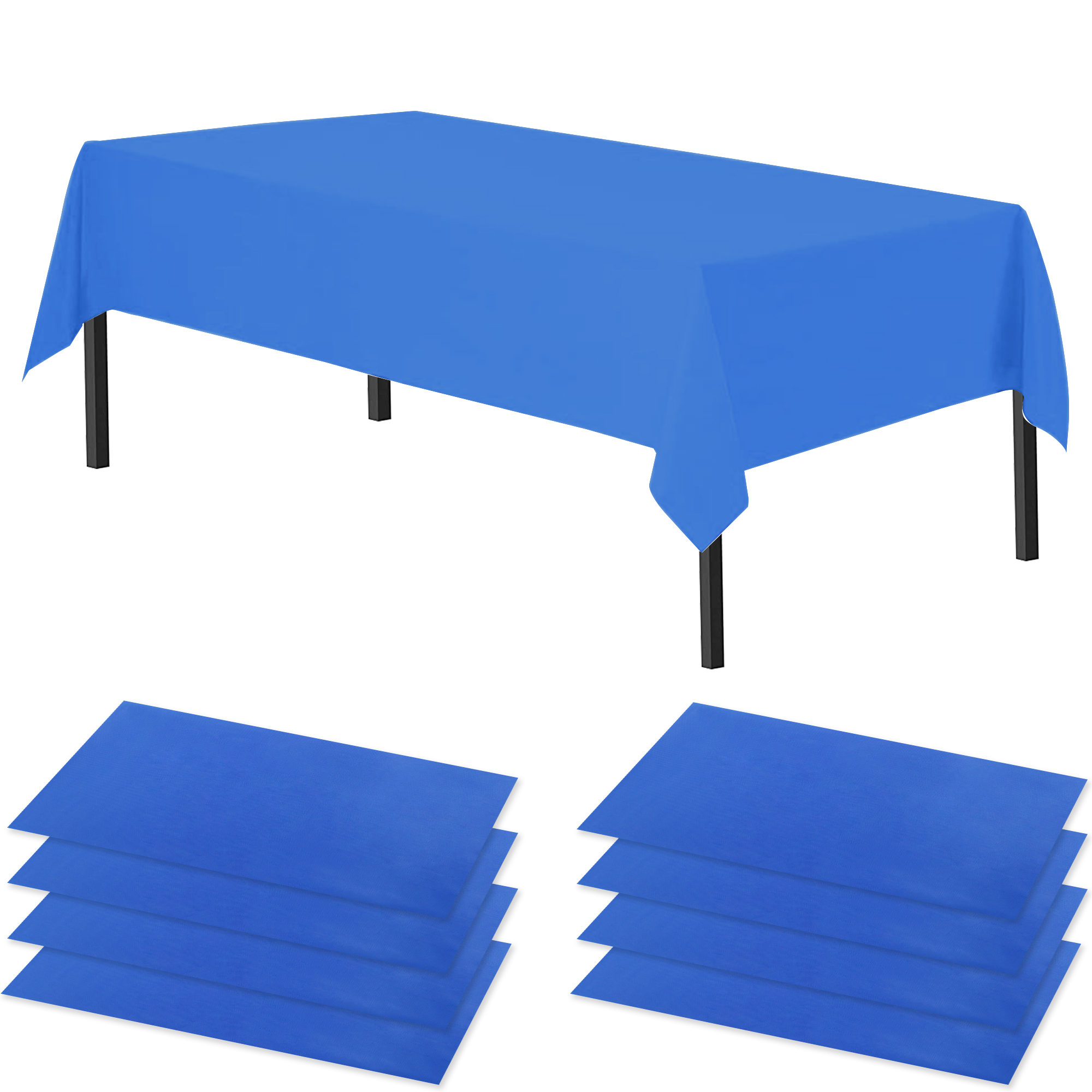 Time to Sparkle 8 PCS 54 x108 inch Plastic Table Cloth Covers Colourful Wedding - Picture 24 of 36