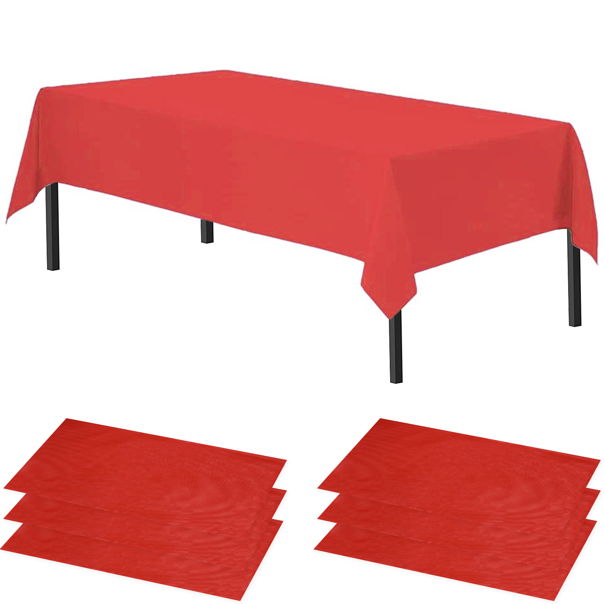 Time to Sparkle 6 PCS 54 x108 inch Plastic Table Cloth Covers Colourful Wedding - Picture 22 of 36