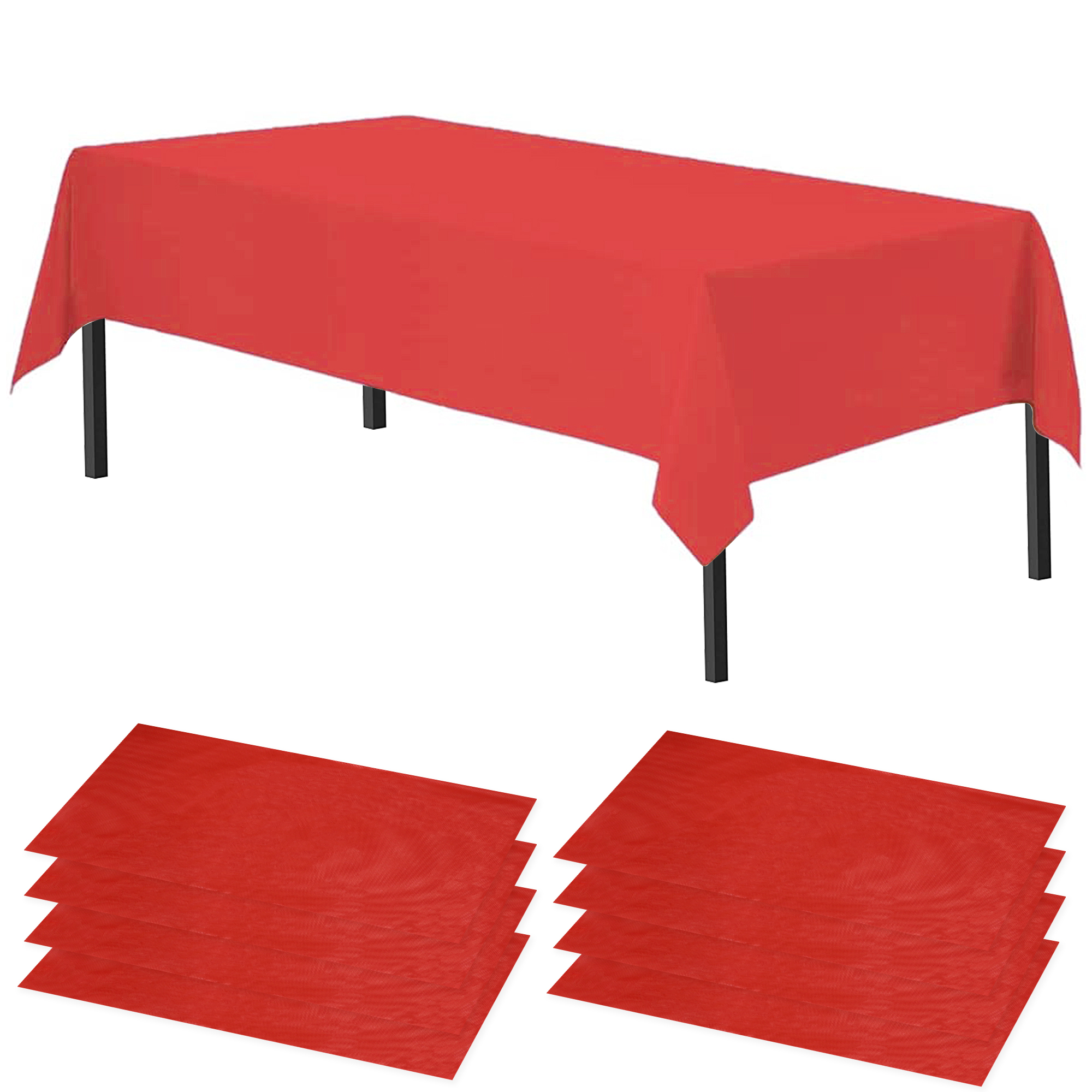 Time to Sparkle 8 PCS 54 x108 inch Plastic Table Cloth Covers Colourful Wedding - Picture 22 of 36