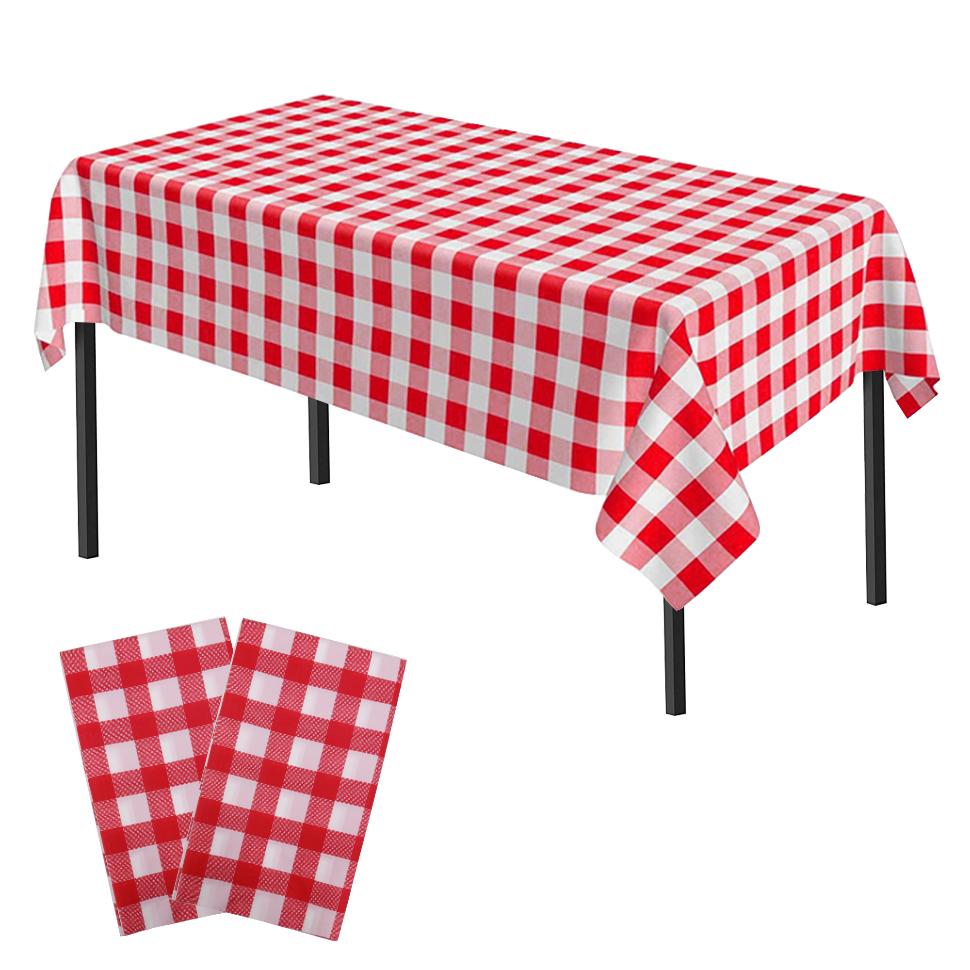 Time to Sparkle 2 PCS 54 x108 inch Plastic Table Cloth Rectangle Colourful Cover - Picture 30 of 36