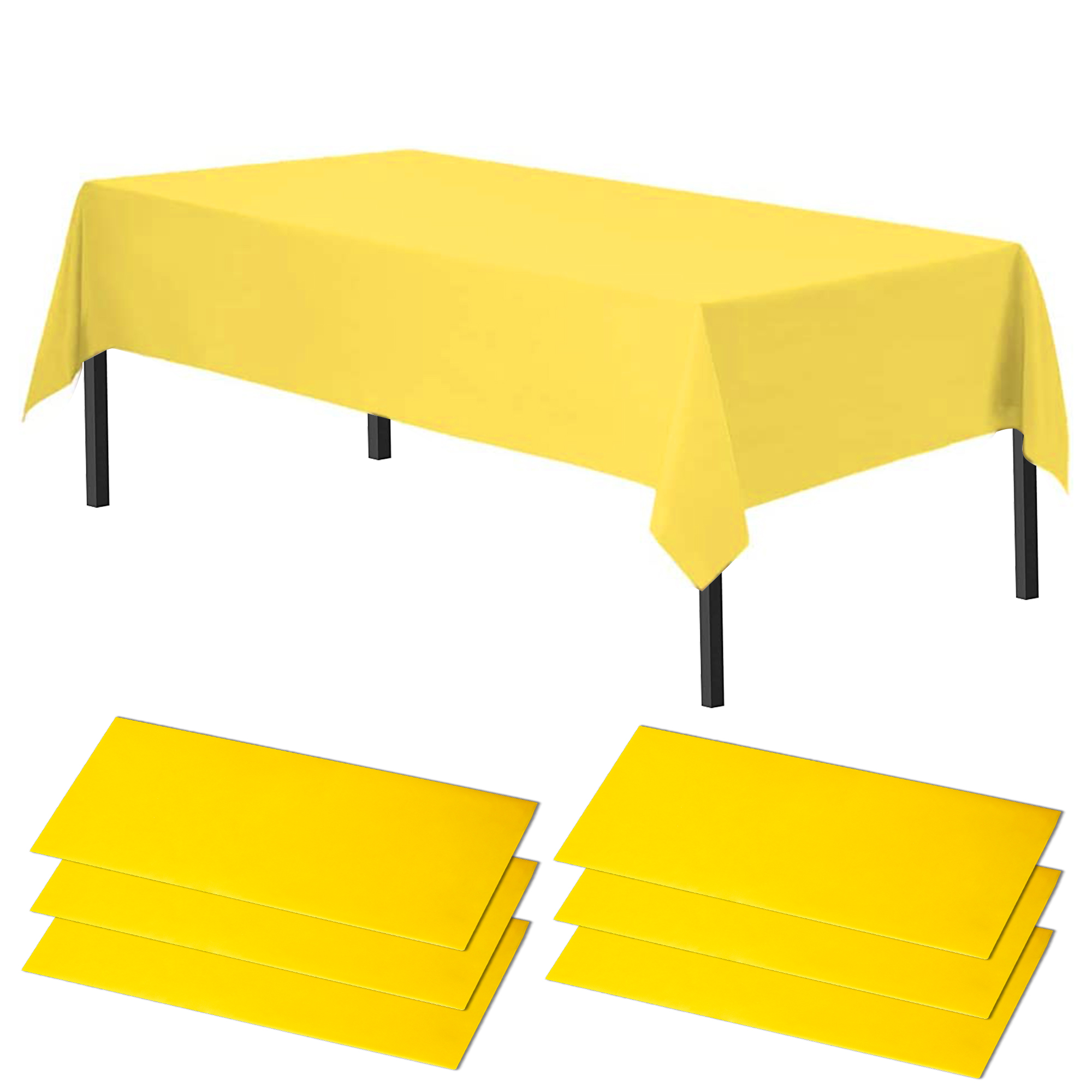 Time to Sparkle 6 PCS 54 x108 inch Plastic Table Cloth Covers Colourful Wedding - Picture 26 of 36