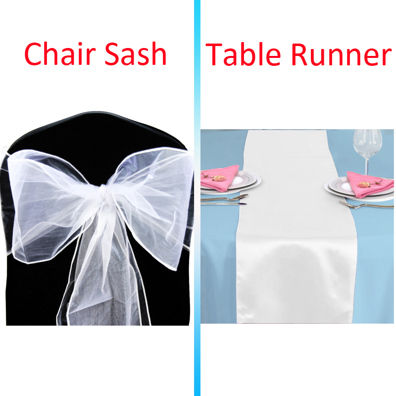 Time to Sparkle 10-100 Organza Sashes Chair Bow 1 5 10 Satin Table Runners Decor - Picture 18 of 27