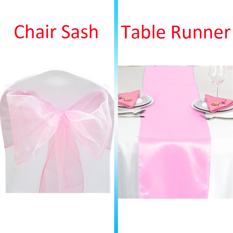 Time to Sparkle 10-100 Organza Sashes Chair Bow 1 5 10 Satin Table Runners Decor - Picture 9 of 27