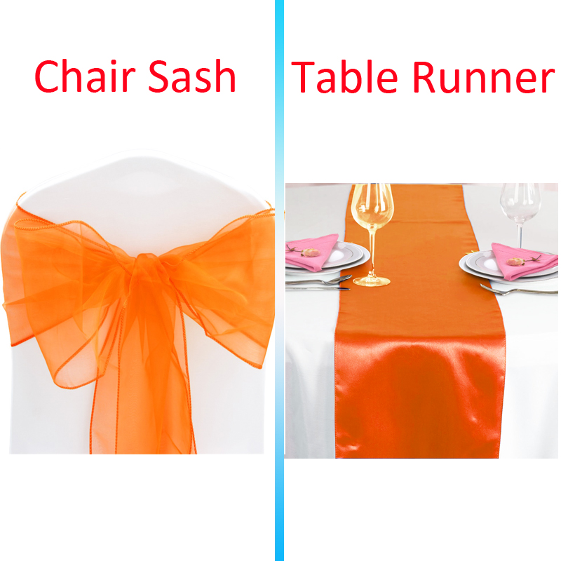 Time to Sparkle 10-100 Organza Sashes Chair Bow 1 5 10 Satin Table Runners Decor - Picture 26 of 27