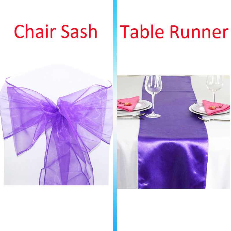 Time to Sparkle 10-100 Organza Sashes Chair Bow 1 5 10 Satin Table Runners Decor - Picture 13 of 27