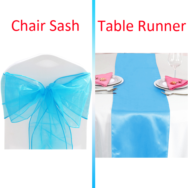 Time to Sparkle 10-100 Organza Sashes Chair Bow 1 5 10 Satin Table Runners Decor - Picture 16 of 27