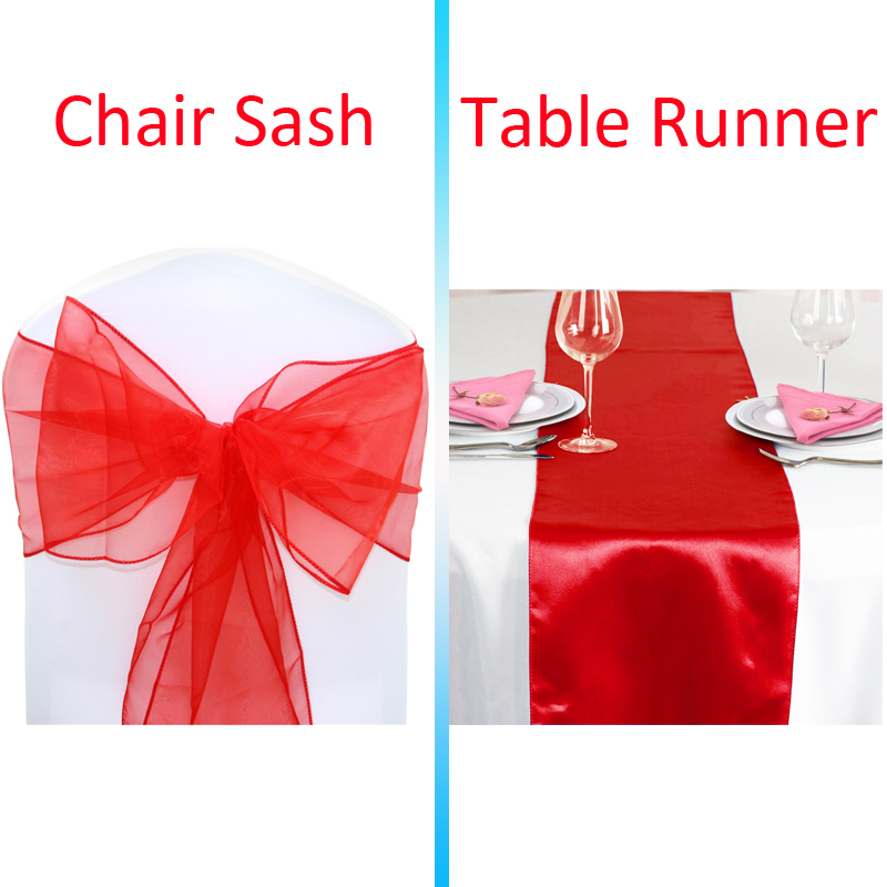 Time to Sparkle 10-100 Organza Sashes Chair Bow 1 5 10 Satin Table Runners Decor - Picture 21 of 27
