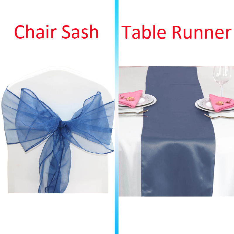 Time to Sparkle 10-100 Organza Sashes Chair Bow 1 5 10 Satin Table Runners Decor - Picture 22 of 27