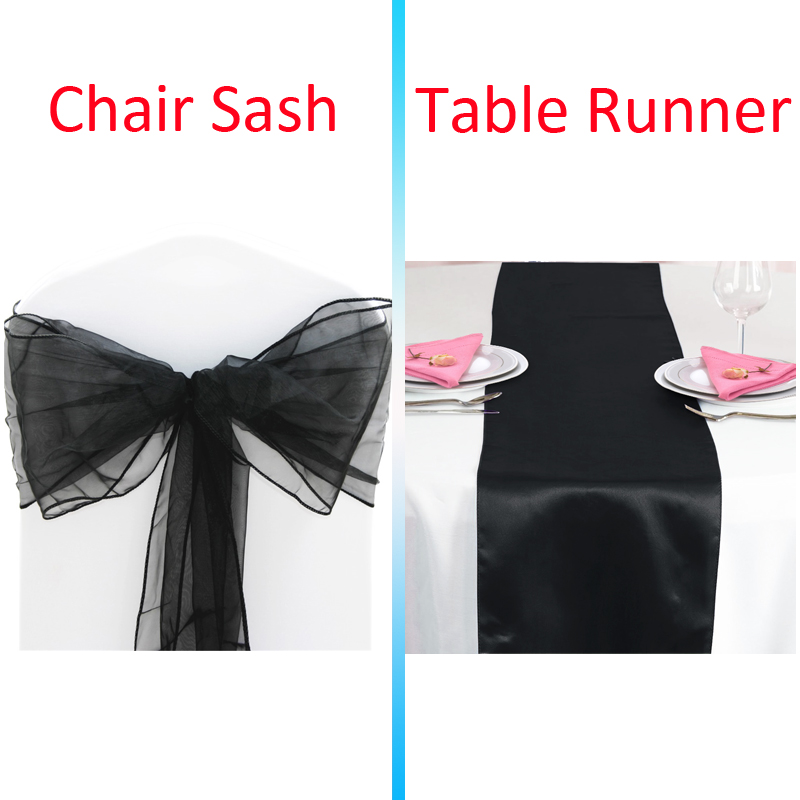 Time to Sparkle 10-100 Organza Sashes Chair Bow 1 5 10 Satin Table Runners Decor - Picture 20 of 27