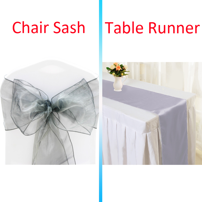 Time to Sparkle 10-100 Organza Sashes Chair Bow 1 5 10 Satin Table Runners Decor - Picture 11 of 27