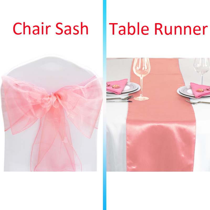 Time to Sparkle 10-100 Organza Sashes Chair Bow 1 5 10 Satin Table Runners Decor - Picture 27 of 27