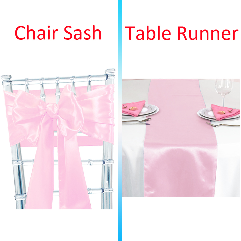 Time to Sparkle 10/50/100PCS Satin Table Runners and Chair Sash Cover Decor - Picture 17 of 32