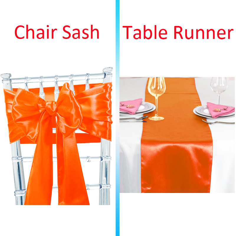 Time to Sparkle 10/50/100PCS Satin Table Runners and Chair Sash Cover Decor - Picture 30 of 32