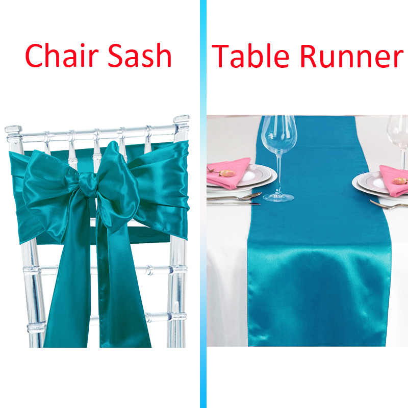 Time to Sparkle 10/50/100PCS Satin Table Runners and Chair Sash Cover Decor - Picture 25 of 32