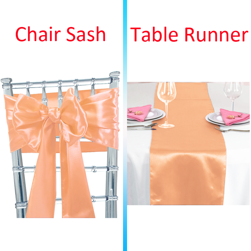 Time to Sparkle 10/50/100PCS Satin Table Runners and Chair Sash Cover Decor - Picture 23 of 32