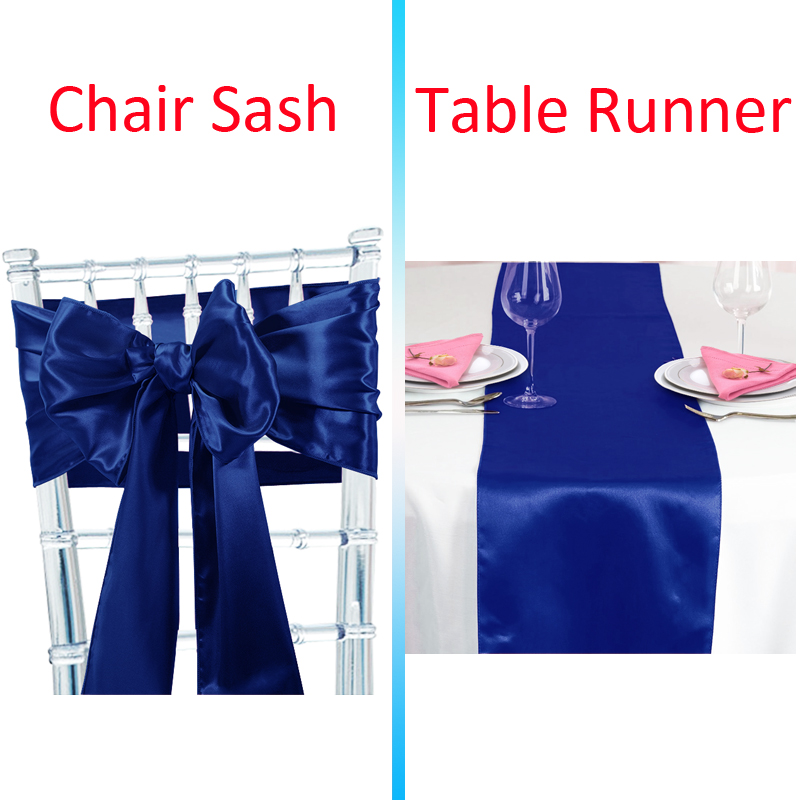 Time to Sparkle 10/50/100PCS Satin Table Runners and Chair Sash Cover Decor - Picture 18 of 32